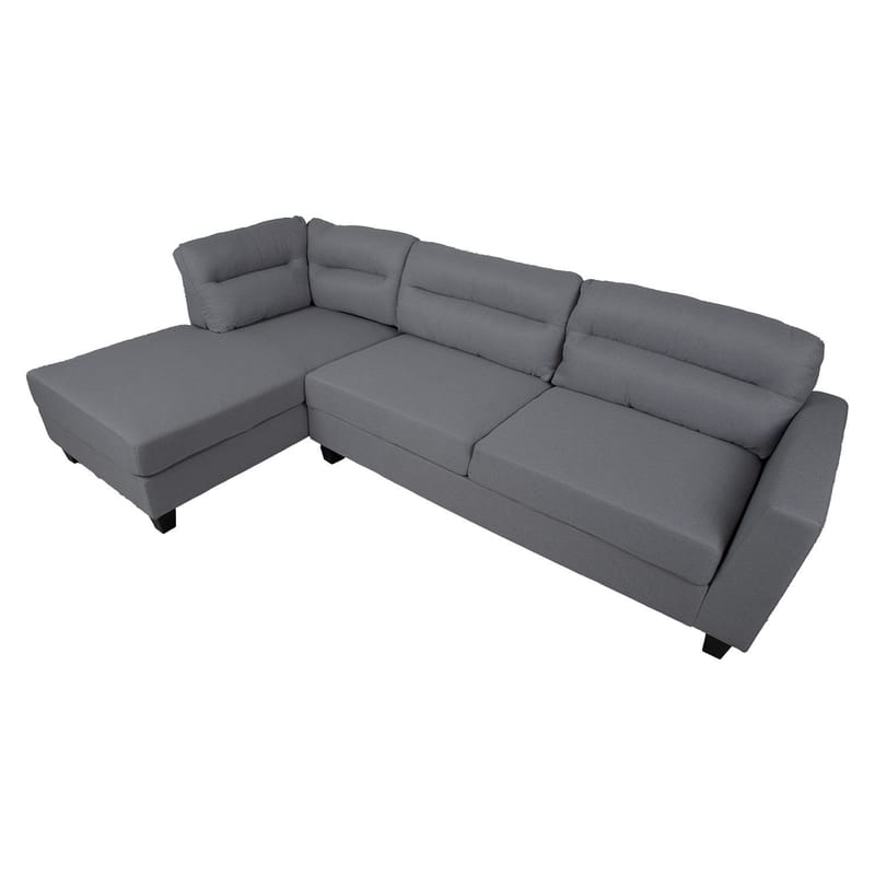 Hjørnesofa Asknor Venstre - Mørkegrå - Møbler - Sofaer - Hjørnesofa - Hjørnesofa med chaiselong