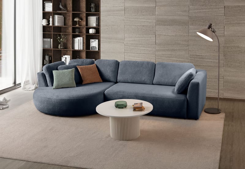 Hjørnesofa Atelier Del Sofa Venezia Venstre (310 x 75 x 105 cm) Marineblå - Marineblå - Møbler - Sofaer - Hjørnesofa