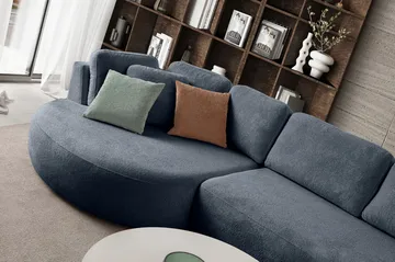 Hjørnesofa Atelier Del Sofa Venezia Venstre (310 x 75 x 105 cm) Marineblå - Marineblå - Møbler - Sofaer - Hjørnesofa