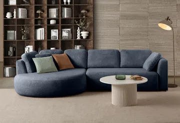 Hjørnesofa Atelier Del Sofa Venezia Venstre (310 x 75 x 105 cm) Marineblå - Marineblå - Møbler - Sofaer - Hjørnesofa