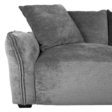 Hjørnesofa Denvi Højre - Grå - Møbler - Sofaer - Sofa med chaiselong