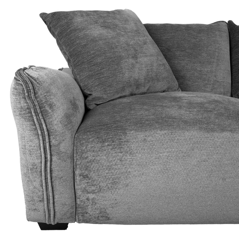 Hjørnesofa Denvi Højre - Grå - Møbler - Sofaer - Hjørnesofa - Hjørnesofa med chaiselong