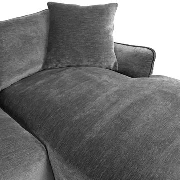 Hjørnesofa Denvi Højre - Grå - Møbler - Sofaer - Sofa med chaiselong