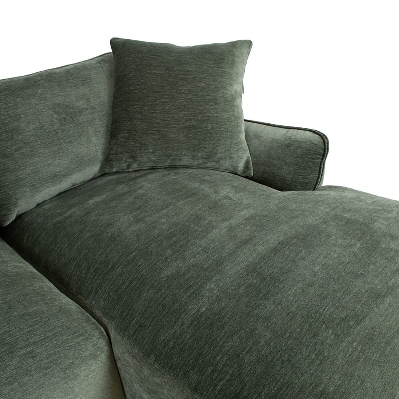 Hjørnesofa Denvi Højre - mintgrøn - Møbler - Sofaer - Hjørnesofa - Hjørnesofa med chaiselong