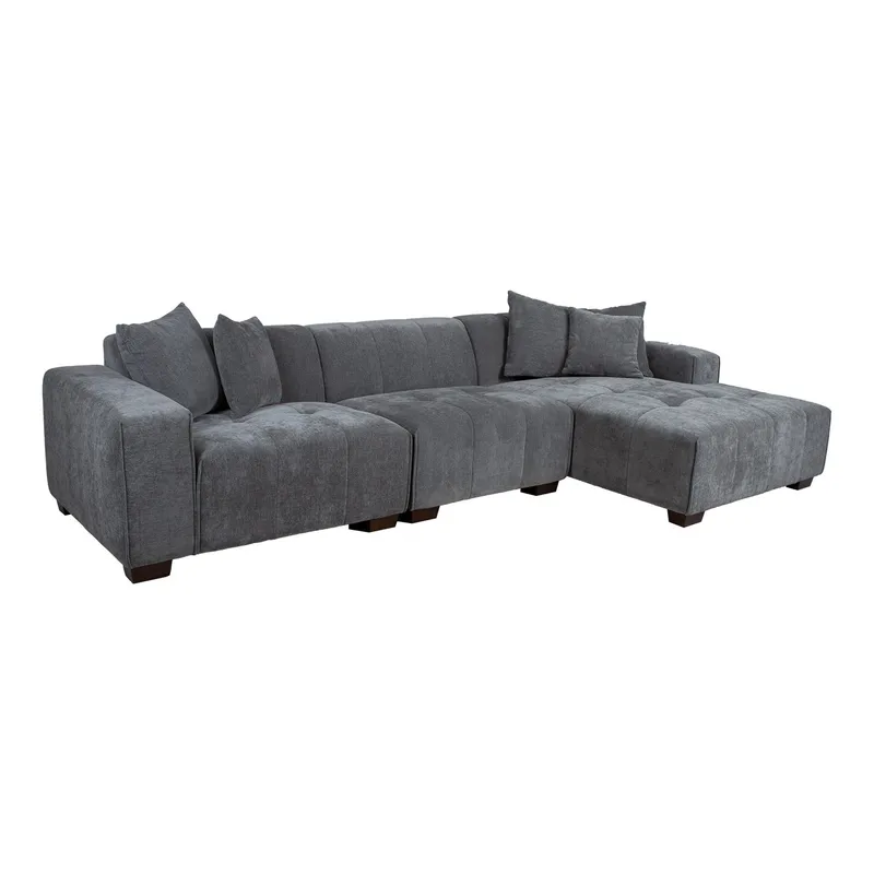 Hjørnesofa Hjelor Højre, Grå