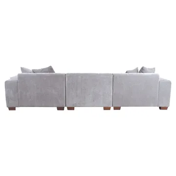 Hjørnesofa Hjelor Højre - Lysegrå - Møbler - Sofaer - Sofa med chaiselong