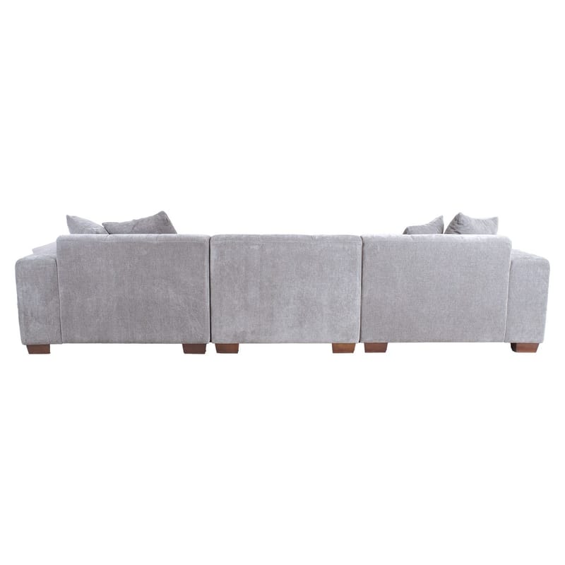 Hjørnesofa Hjelor Højre - Lysegrå - Møbler - Sofaer - Hjørnesofa - Hjørnesofa med chaiselong