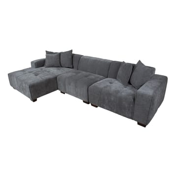 Hjørnesofa Hjelor Venstre - Grå - Møbler - Sofaer - Sofa med chaiselong
