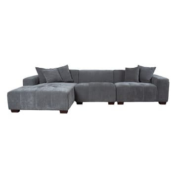 Hjørnesofa Hjelor Venstre - Grå - Møbler - Sofaer - Sofa med chaiselong