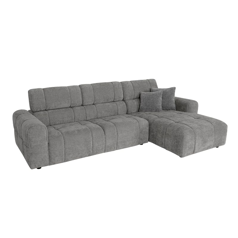 Hjørnesofa HOME4YOU BELISMA højre hjørne Beige - beige - Møbler - Sofaer - Hjørnesofa - Hjørnesofa med chaiselong