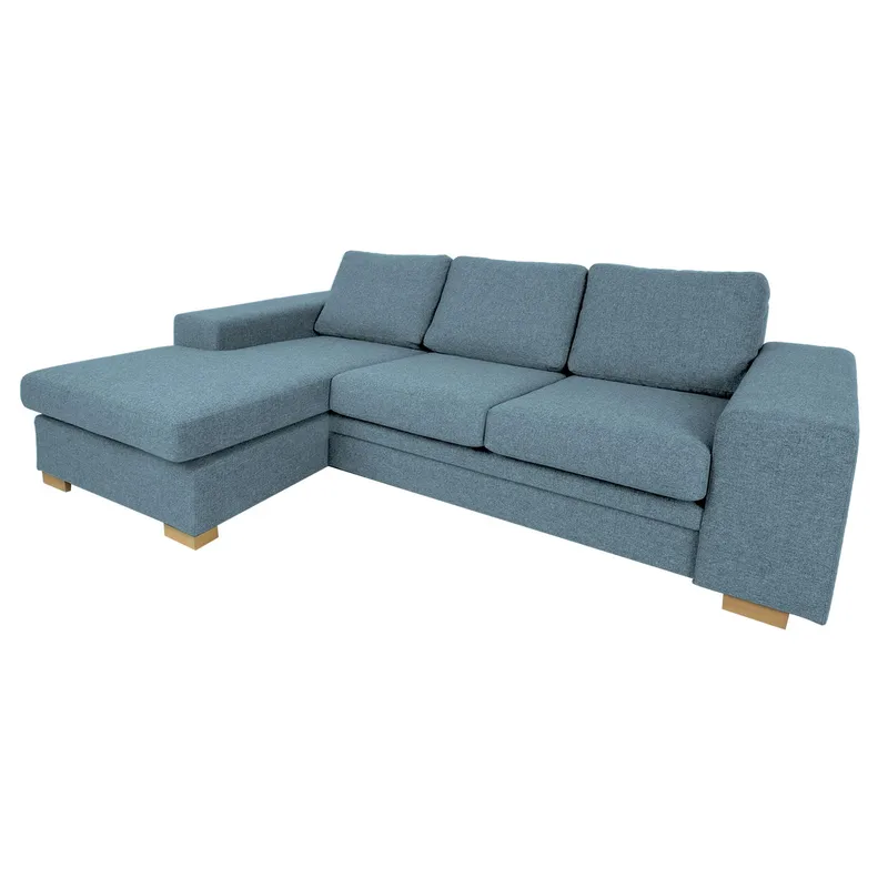 Hjørnesofa HOME4YOU Dagmar lyseblå - lyseblå - Møbler - Sofaer - Hjørnesofa - Hjørnesofa med chaiselong