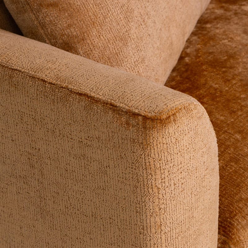 Hjørnesofa HOME4YOU Lartes brun Højre hjørne - Brun - Møbler - Sofaer - Hjørnesofa - Hjørnesofa med chaiselong