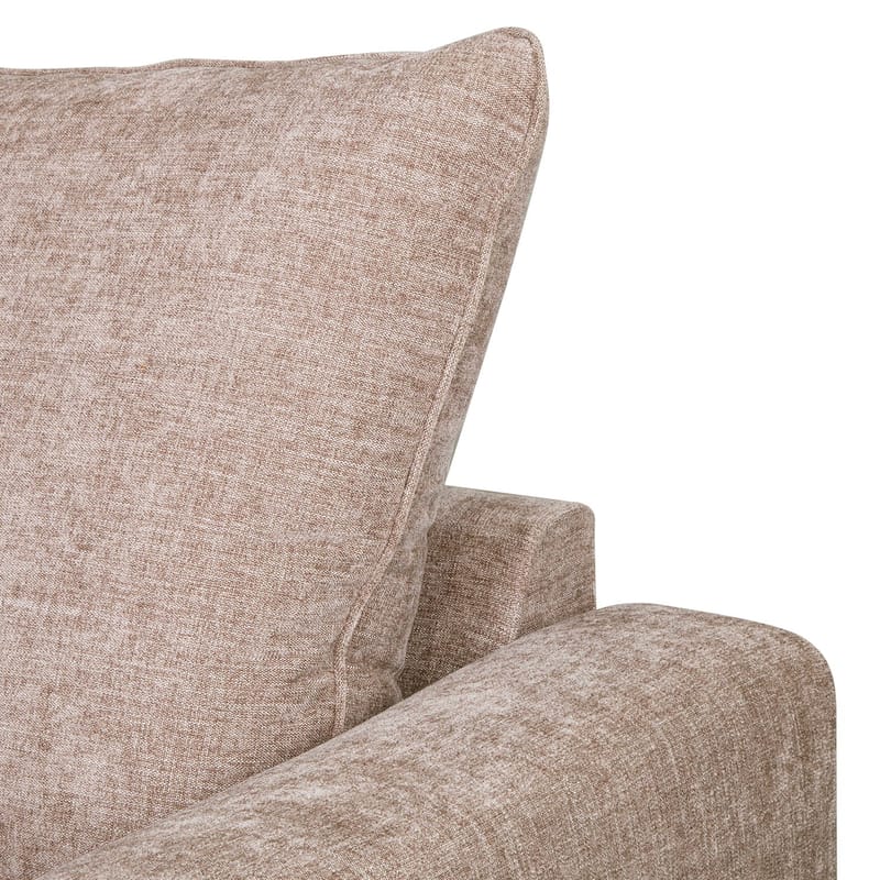 Hjørnesofa HOME4YOU Leila venstre hjørne - Beige - Møbler - Sofaer - Hjørnesofa - Hjørnesofa med chaiselong