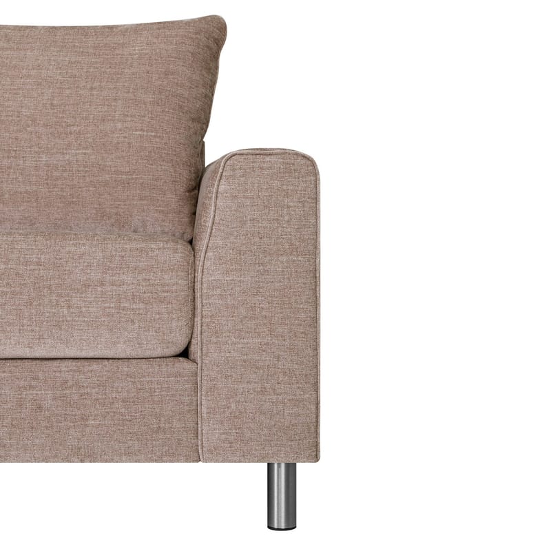 Hjørnesofa HOME4YOU Leila venstre hjørne - Beige - Møbler - Sofaer - Hjørnesofa - Hjørnesofa med chaiselong