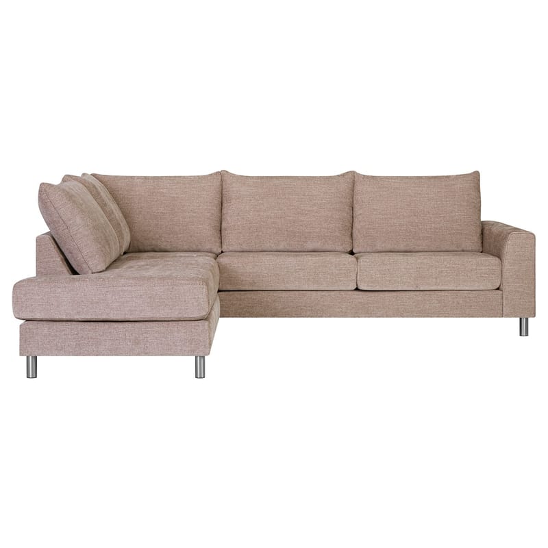 Hjørnesofa HOME4YOU Leila venstre hjørne - Beige - Møbler - Sofaer - Hjørnesofa - Hjørnesofa med chaiselong