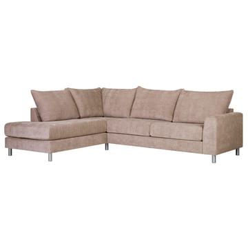Hjørnesofa HOME4YOU Leila venstre hjørne - Beige - Møbler - Sofaer - Sofa med chaiselong