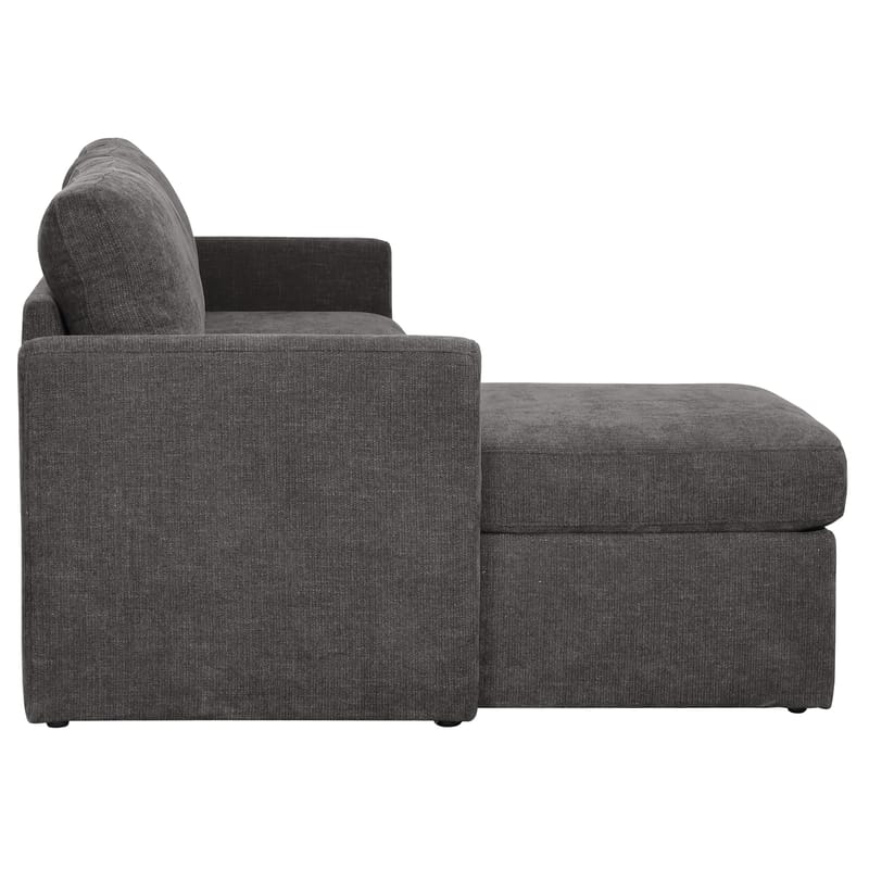 Hjørnesofa Loft24 Nordhus Antracitgrå Bouclé - Antracit - Møbler - Sofaer - Hjørnesofa - Hjørnesofa med chaiselong