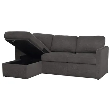 Hjørnesofa Loft24 Nordhus Antracitgrå Bouclé - Antracit - Møbler - Sofaer - Hjørnesofa - Hjørnesofa med chaiselong