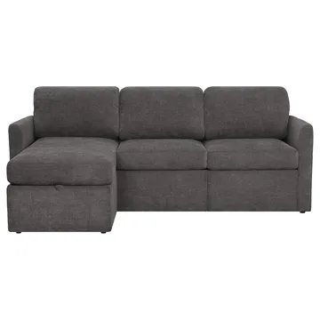 Hjørnesofa Loft24 Nordhus Antracitgrå Bouclé - Antracit - Møbler - Sofaer - Hjørnesofa - Hjørnesofa med chaiselong