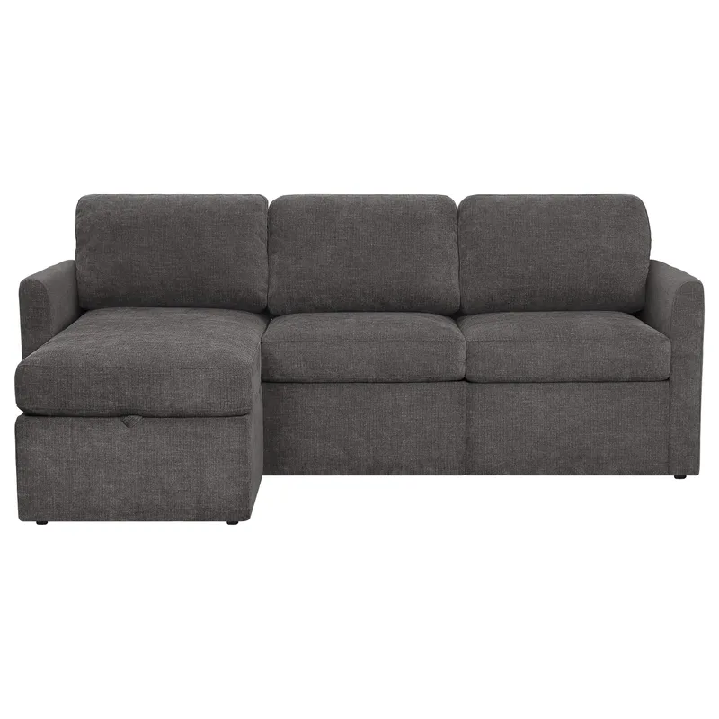 Hjørnesofa Loft24 Nordhus Antracitgrå Bouclé - Antracit - Møbler - Sofaer - Hjørnesofa - Hjørnesofa med chaiselong