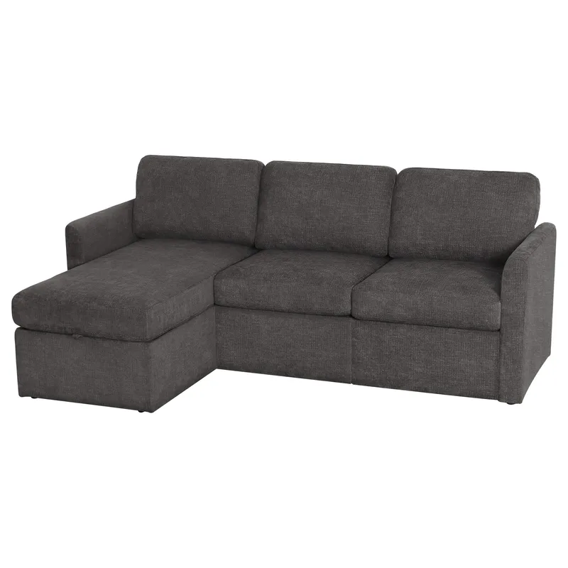 Hjørnesofa Loft24 Nordhus Antracitgrå Bouclé - Antracit - Møbler - Sofaer - Hjørnesofa - Hjørnesofa med chaiselong