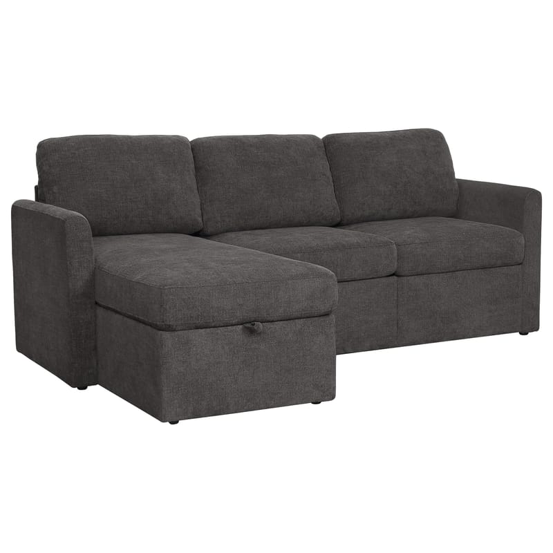 Hjørnesofa Loft24 Nordhus Antracitgrå Bouclé - Antracit - Møbler - Sofaer - Hjørnesofa - Hjørnesofa med chaiselong
