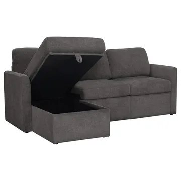 Hjørnesofa Loft24 Nordhus Antracitgrå Bouclé - Antracit - Møbler - Sofaer - Hjørnesofa - Hjørnesofa med chaiselong