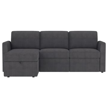 Hjørnesofa Loft24 Nordhus Antracitgrå Fløjl - Antracit - M øbler - Sofaer - Hjørnesofa - Hjørnesofa med chaiselong