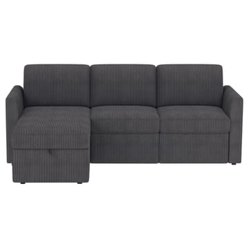 Hjørnesofa Loft24 Nordhus Antracitgrå Fløjl - Antracit - Møbler - Sofaer - Hjørnesofa - Hjørnesofa med chaiselong