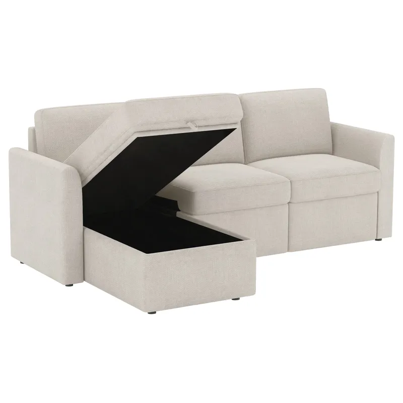 Hjørnesofa Loft24 Nordhus Creme Bouclé - Creme - Møbler - Sofaer - Hjørnesofa - Hjørnesofa med chaiselong