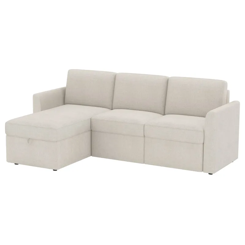 Hjørnesofa Loft24 Nordhus Creme Bouclé, Creme