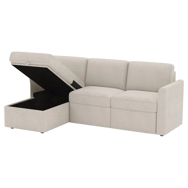 Hjørnesofa Loft24 Nordhus Creme Bouclé - Creme - Møbler - Sofaer - Hjørnesofa - Hjørnesofa med chaiselong