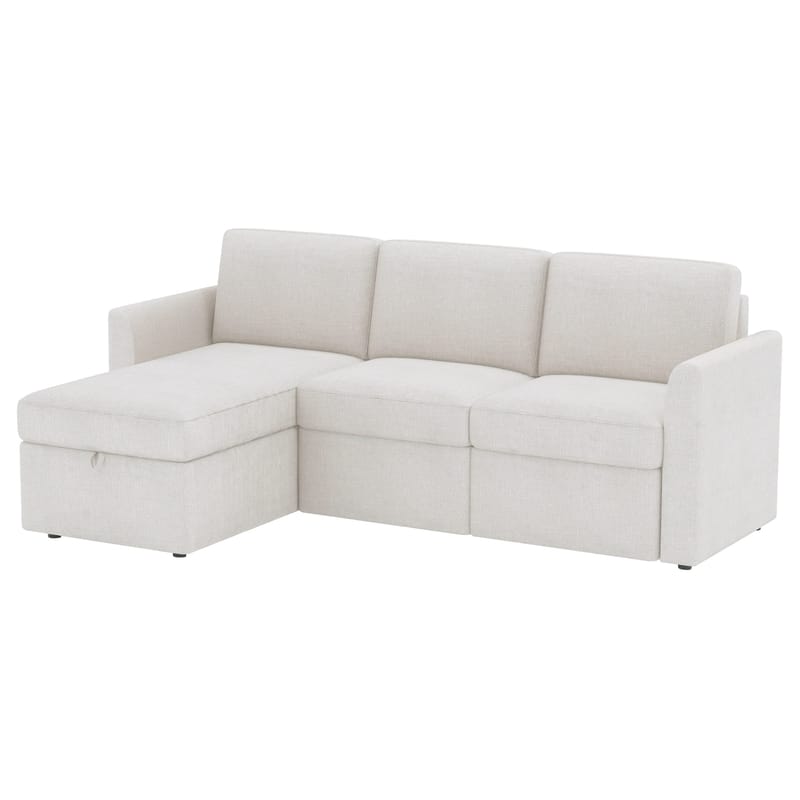 Hjørnesofa Loft24 Nordhus Creme Bouclé - Creme - Møbler - Sofaer - Hjørnesofa - Hjørnesofa med chaiselong