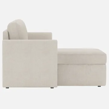 Hjørnesofa Loft24 Nordhus Creme Bouclé - Creme - Møbler - Sofaer - Hjørnesofa - Hjørnesofa med chaiselong