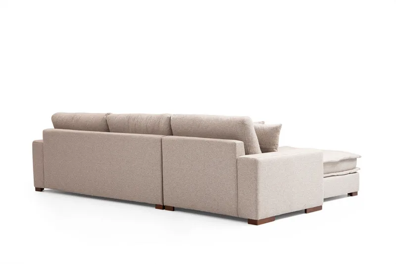 Gladfield Chaiselongsofa 3-personers - Beige - Møbler - Sofaer - Hjørnesofa - Hjørnesofa med chaiselong
