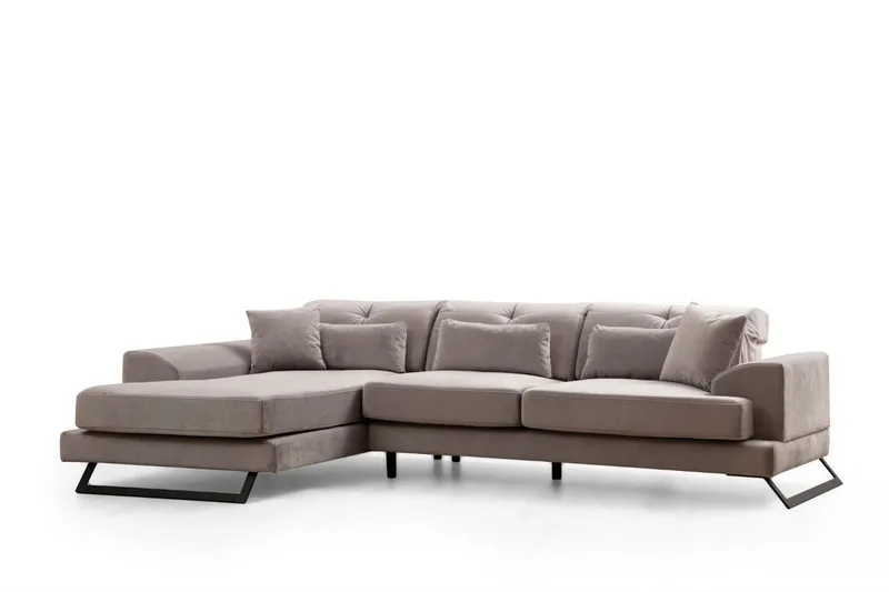 Jaraad Chaiselongsofa 3-personers - Grå - Møbler - Sofaer - Hjørnesofa - Hjørnesofa med chaiselong