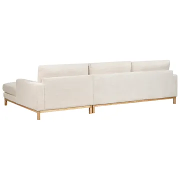Hjørnesofa Siggard - Lys beige - Møbler - Sofaer - Sofa med chaiselong - 4 personers sofa med chaiselong