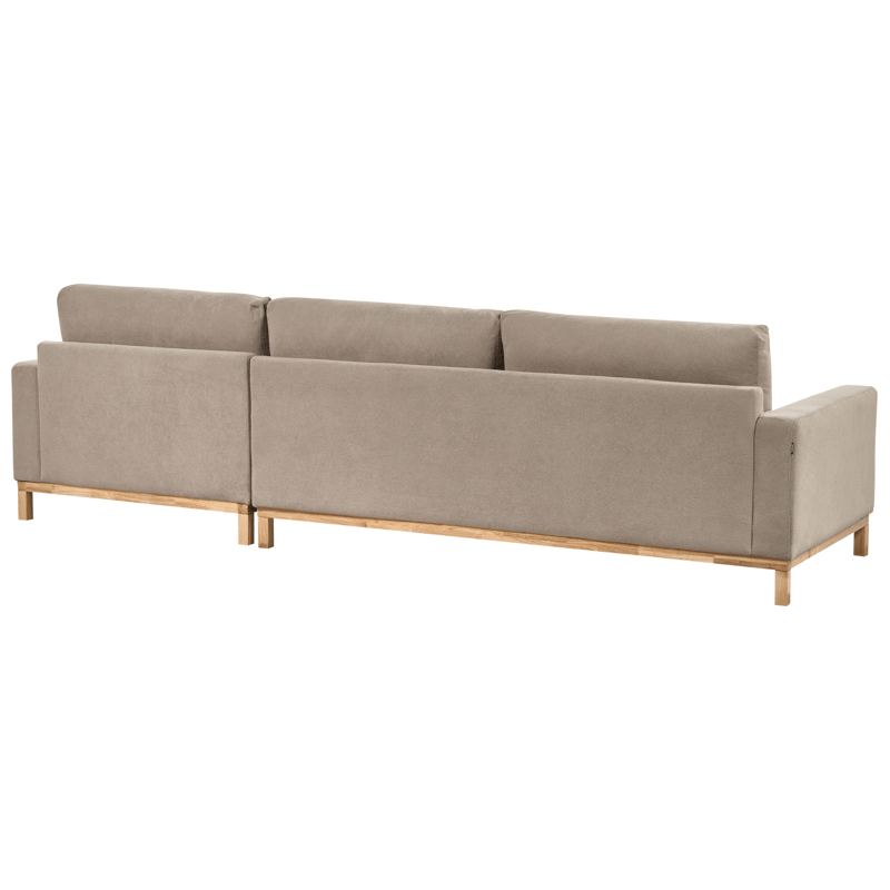 Hjørnesofa Siggard - Taupe - Møbler - Sofaer - Sofa med chaiselong - 4 personers sofa med chaiselong