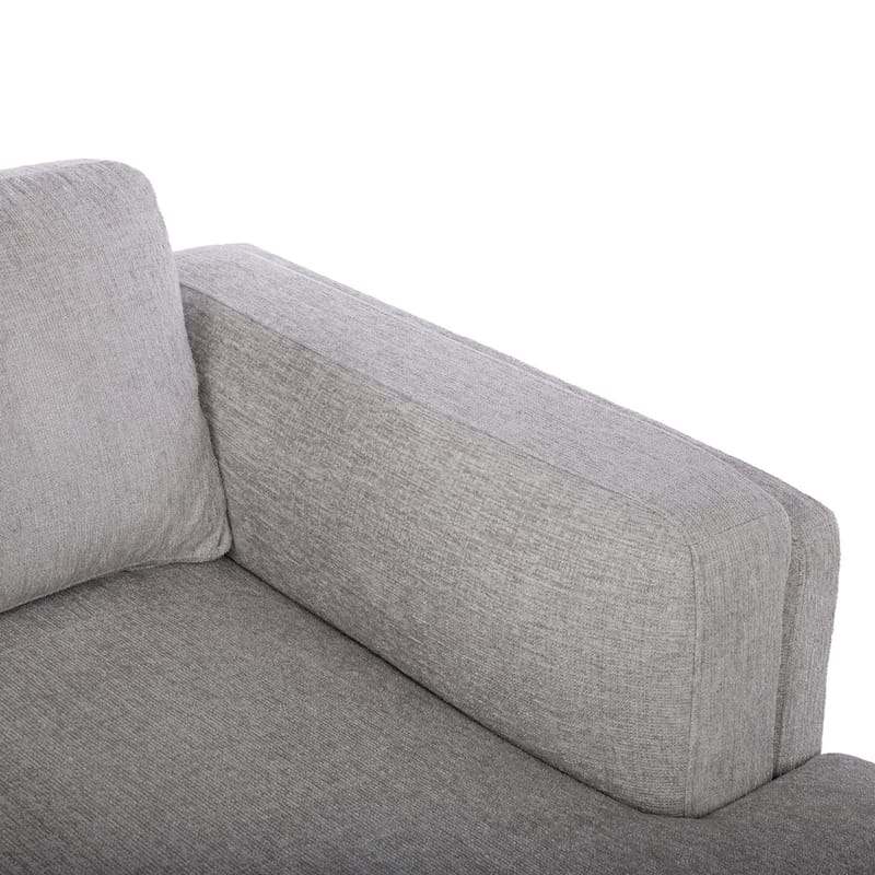 Hjørnesofa Ulnora Højre - Grå - Møbler - Sofaer - Hjørnesofa - Hjørnesofa med chaiselong