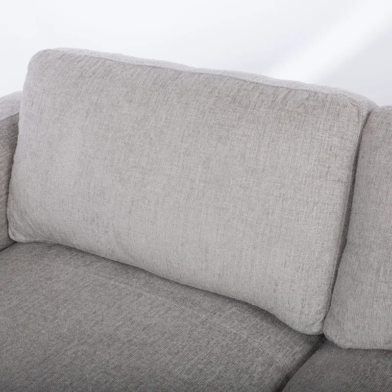 Hjørnesofa Ulnora Venstre - Grå - Møbler - Sofaer - Hjørnesofa - Hjørnesofa med chaiselong
