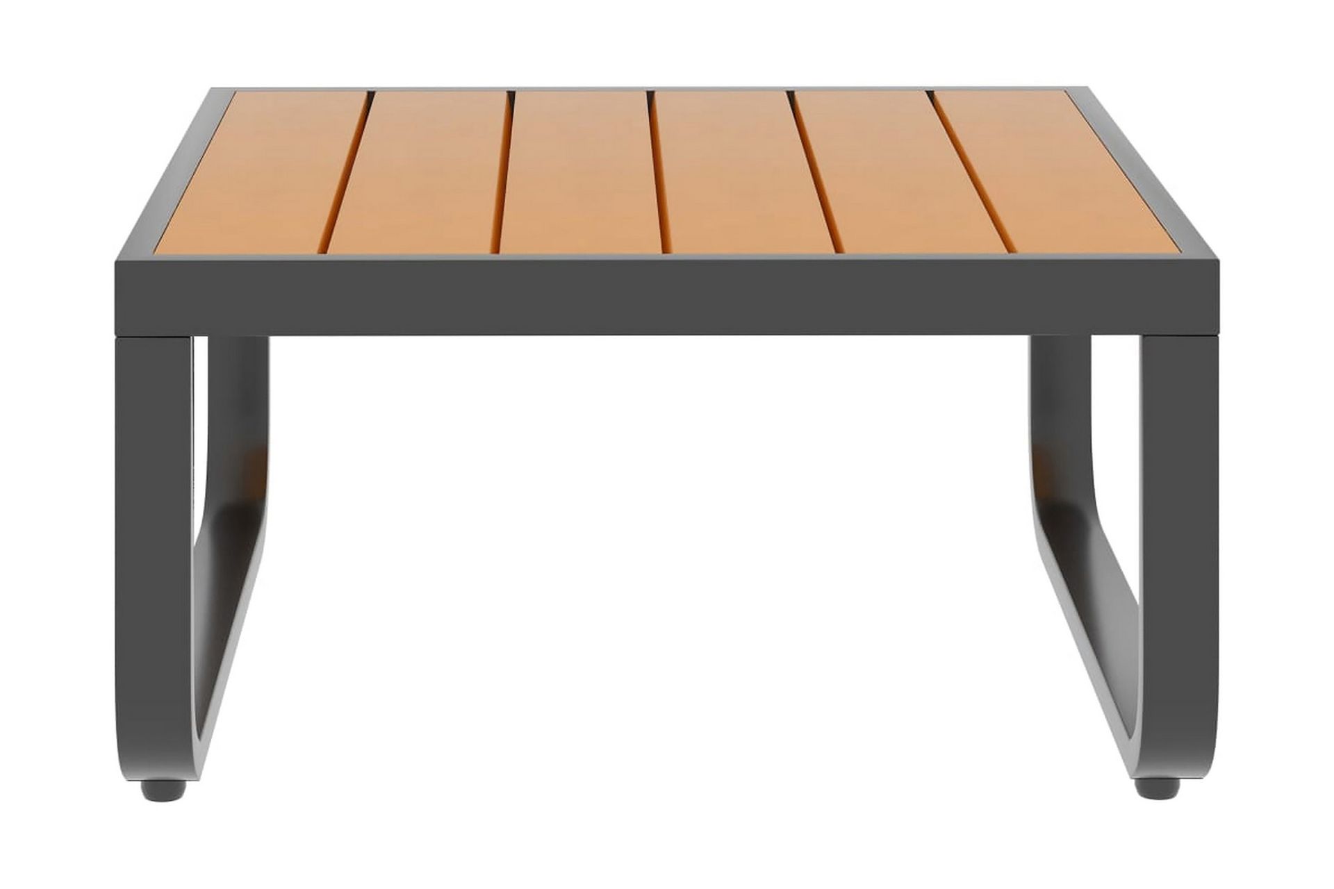 Hjørnesofasæt Til Haven 5 Dele med Hynder Aluminium Wpc - Grå - Havemøbler - Loungemøbler - Loungesofaer