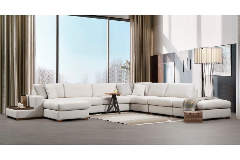 Huelva Chaiselongsofa - Beige - Møbler - Sofaer - Hjørnesofa - Hjørnesofa med chaiselong