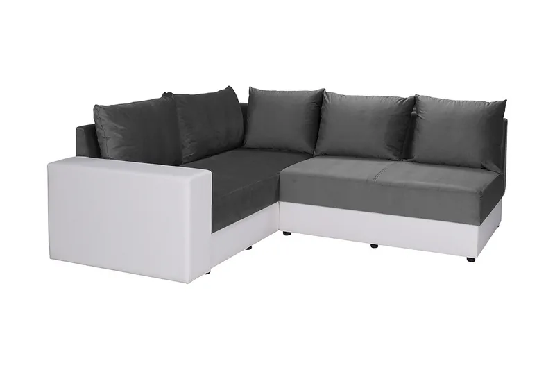 Julissa Hjørnesofa Venstre, Grå/Hvid