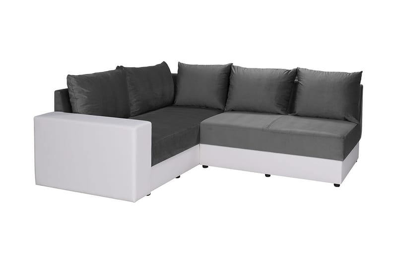 Julissa Hjørnesofa Venstre, Grå/Hvid