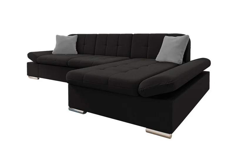 Kintore 3-sits Hörnsoffa Black, undefined