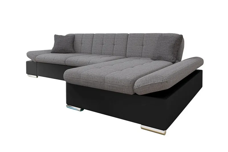 Kintore 3-sits Hörnsoffa Black/Grey, undefined