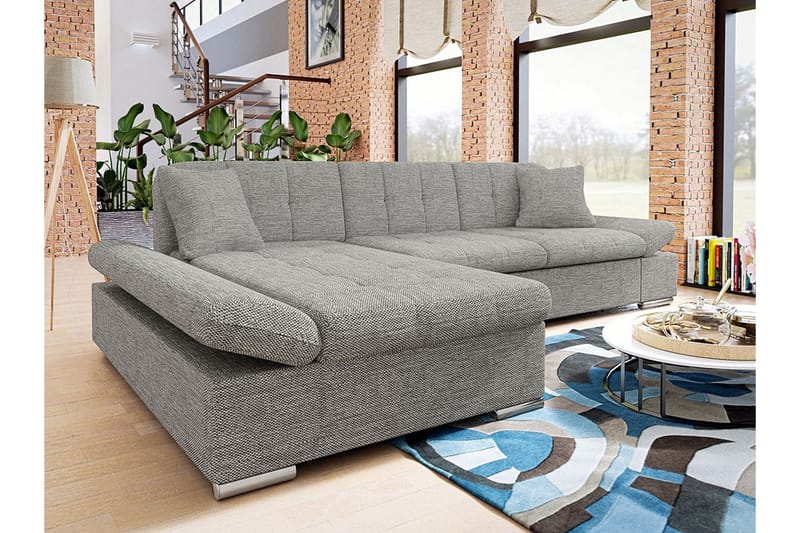Kintore 3-sits Hörnsoffa NO_BRAND Dark grey - Møbler - Sofaer - Hjørnesofa