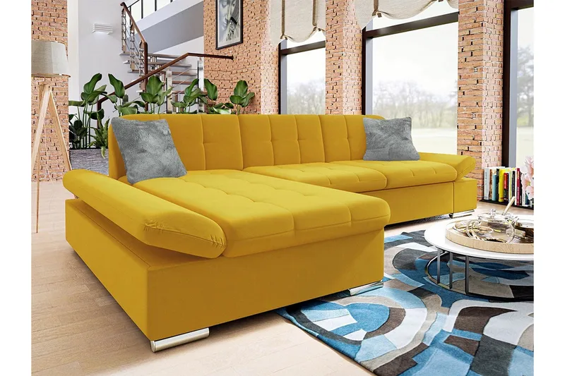 Kintore 3-sits Hörnsoffa Yellow - Møbler - Sofaer - Hjørnesofa
