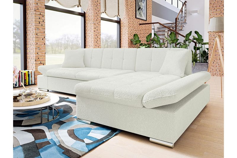 Kintore 3-pers. Hjørnesofa - Hvid - Møbler - Sofaer - Hjørnesofa