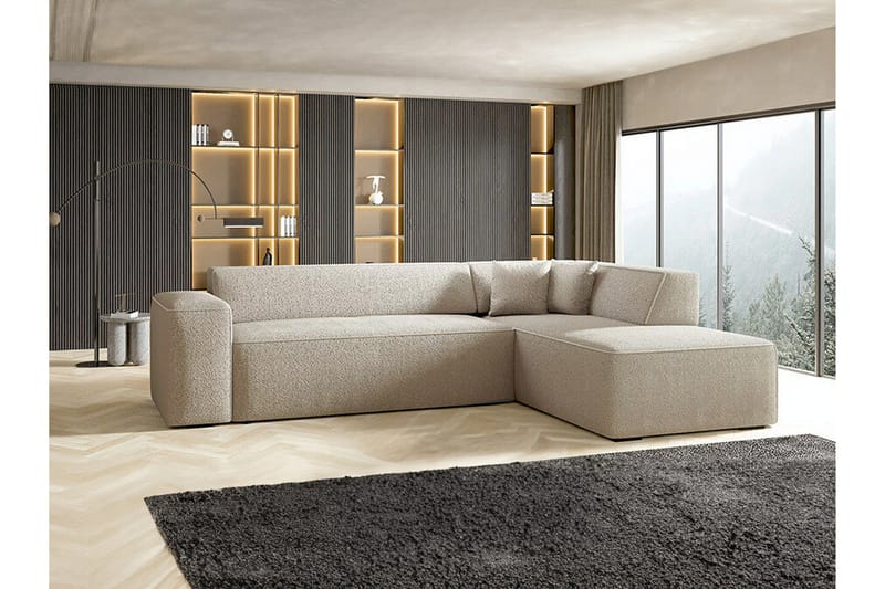Kintore 4-pers. Hjørnesofa - Beige - Møbler - Sofaer - Hjørnesofa